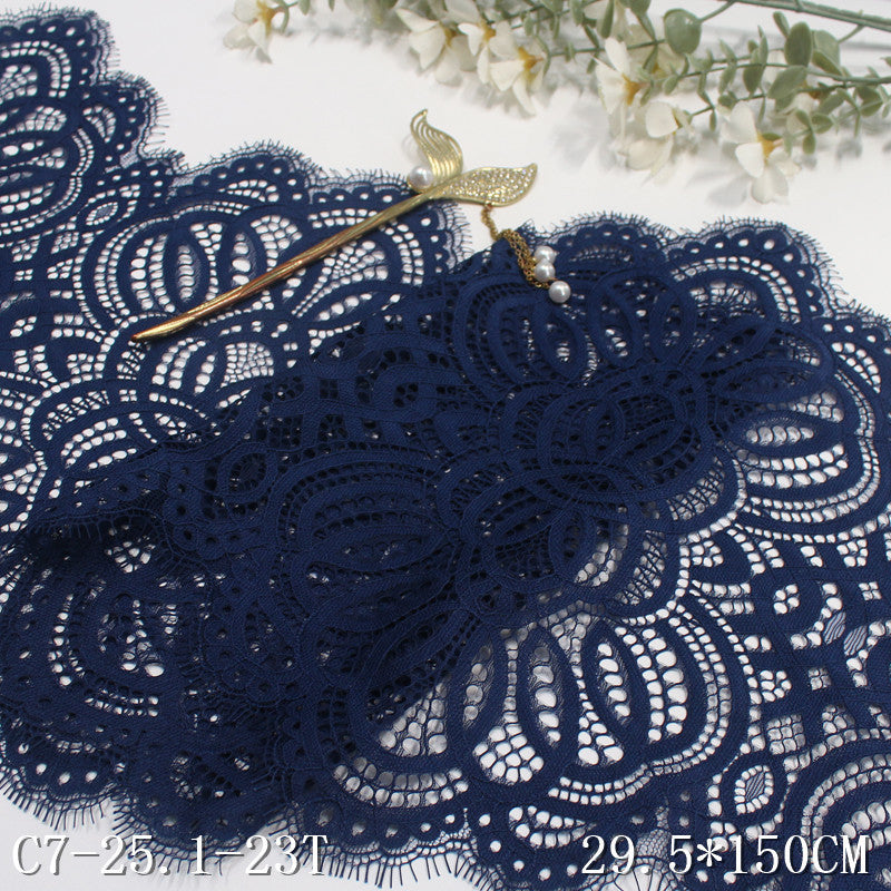 freedombeauty|Multicolor Thread Double-Sided Ethnic Style Non-Elastic Eyelash Wide Lace Trim Curtain Sofa Cushion Lace Trim Accessories