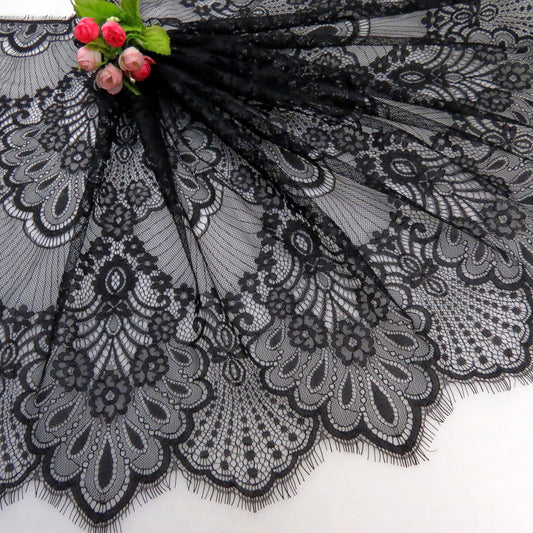 FREEDOMBEAUTY | Spot 47cm unilateral eyelash lace clothing underwear accessories decorative lace, trendy Shangjia lace wholesale
