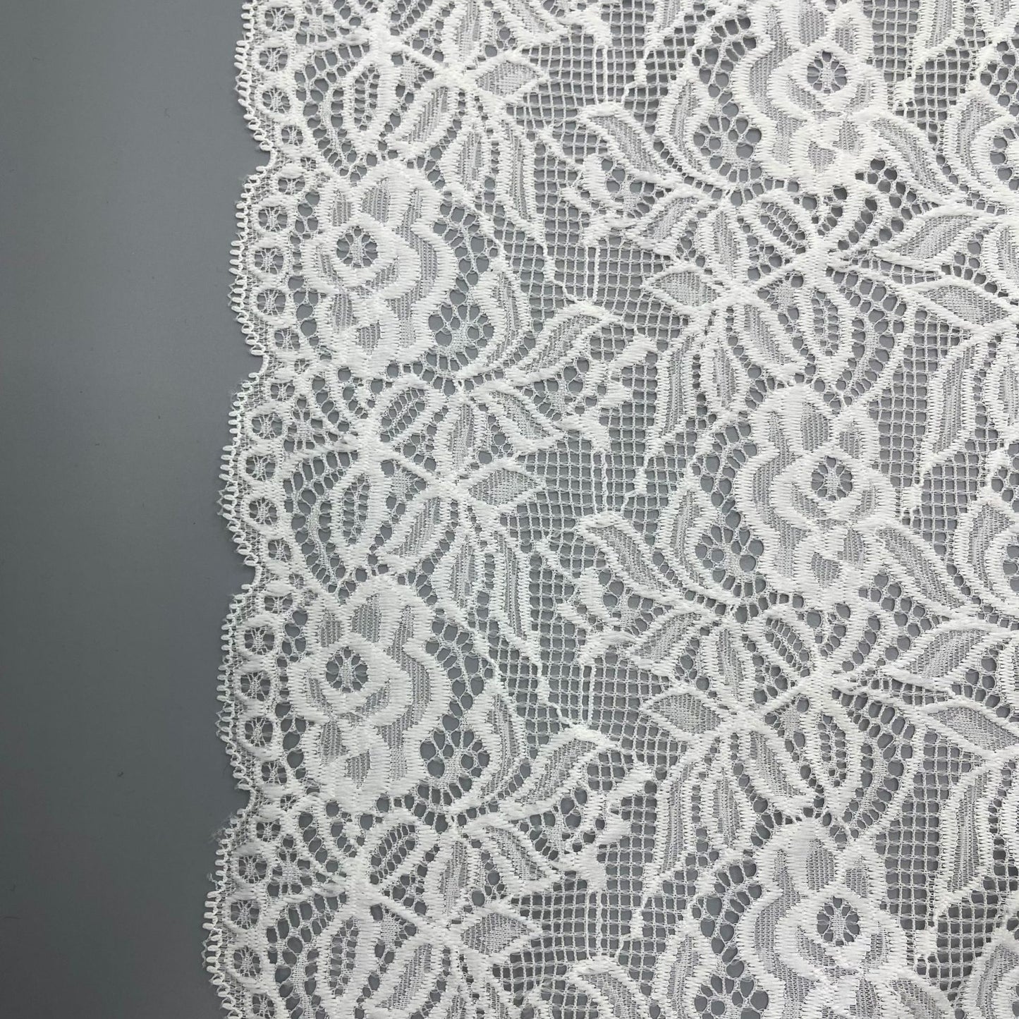 freedombeauty|30CM Nylon Lace Trim Elastic Lace Wedding Dress Undergarment Skirt Hem Accessories