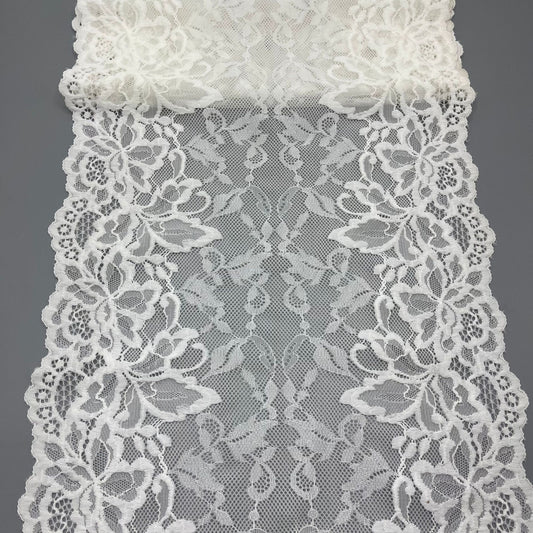 freedombeauty|29cm In Stock High-end Wedding Dress Lace Trim Nylon Lace Hollow Design Handmade Custom