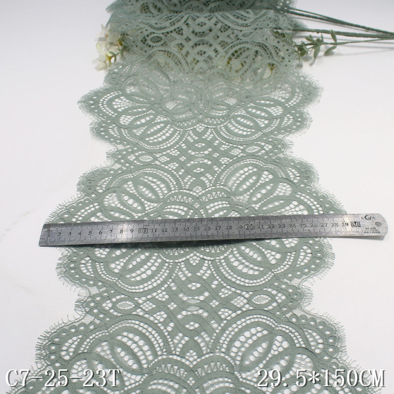 freedombeauty|Multicolor Thread Double-Sided Ethnic Style Non-Elastic Eyelash Wide Lace Trim Curtain Sofa Cushion Lace Trim Accessories