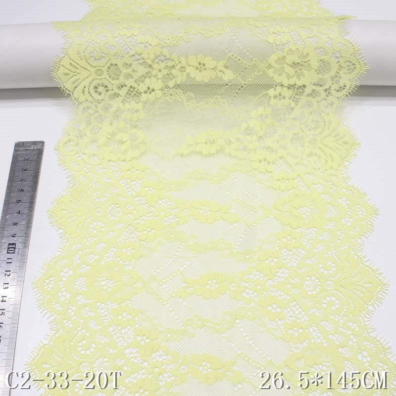 freedombeauty|Non-Elastic Eyelash Lace Double-Sided Small Wave Thread Lace Tablecloth Sofa Cushion Clothing Accessories Lace Trim