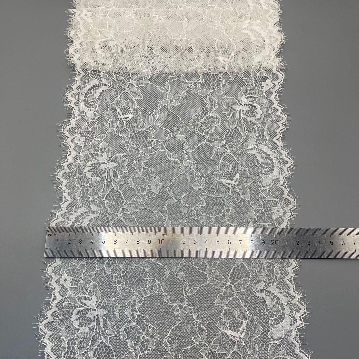 freedombeauty|21cm Eyelash Elastic Underwear DIY Wedding Dress Accessories Nylon White Hollow Lace Trim Design