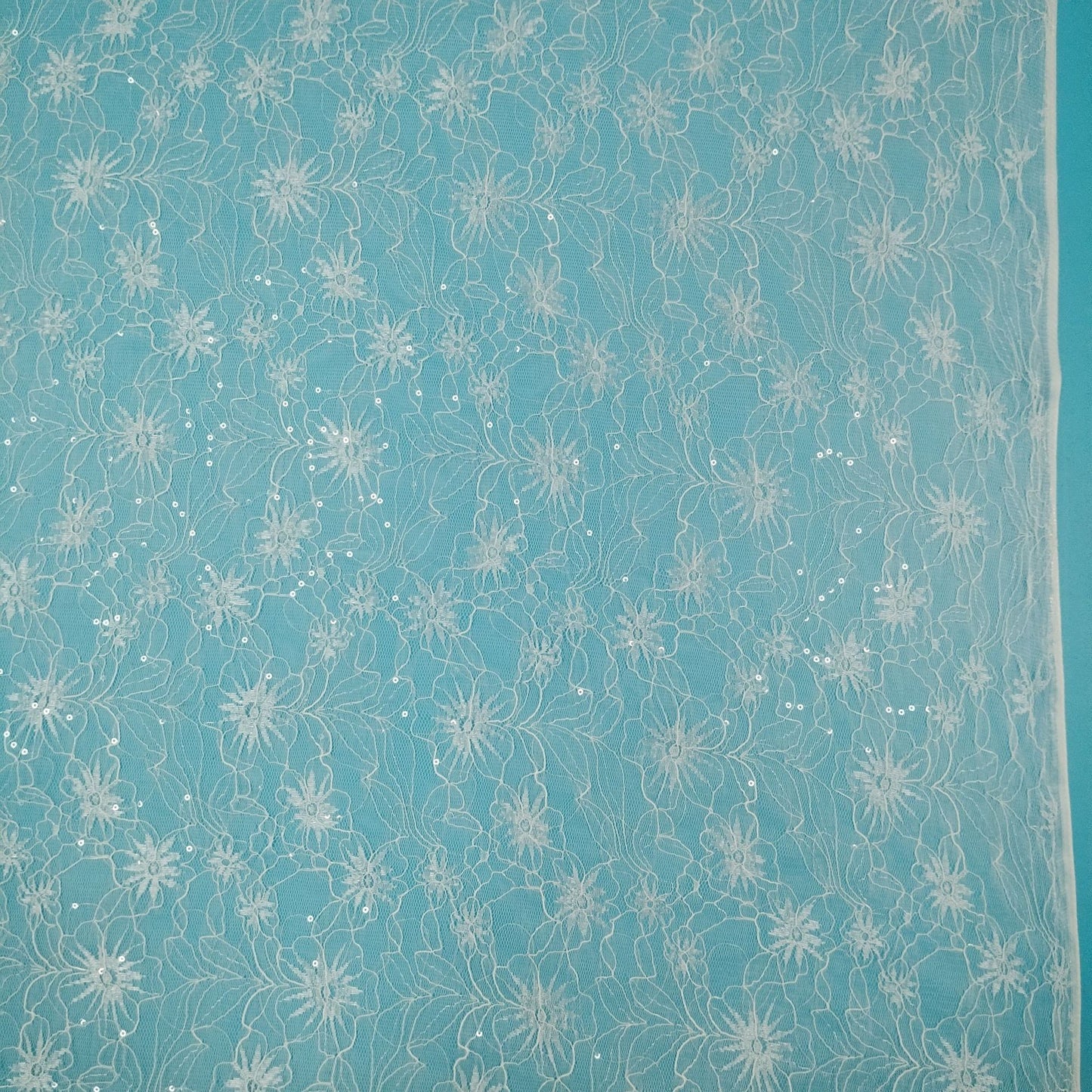 freedombeauty|Sequin Lace Fashion Women's Clothing Chrysanthemum Mesh Shawl Thin Fashion Wedding Dress Series Children's Clothing Mesh Jacquard Hollow Out