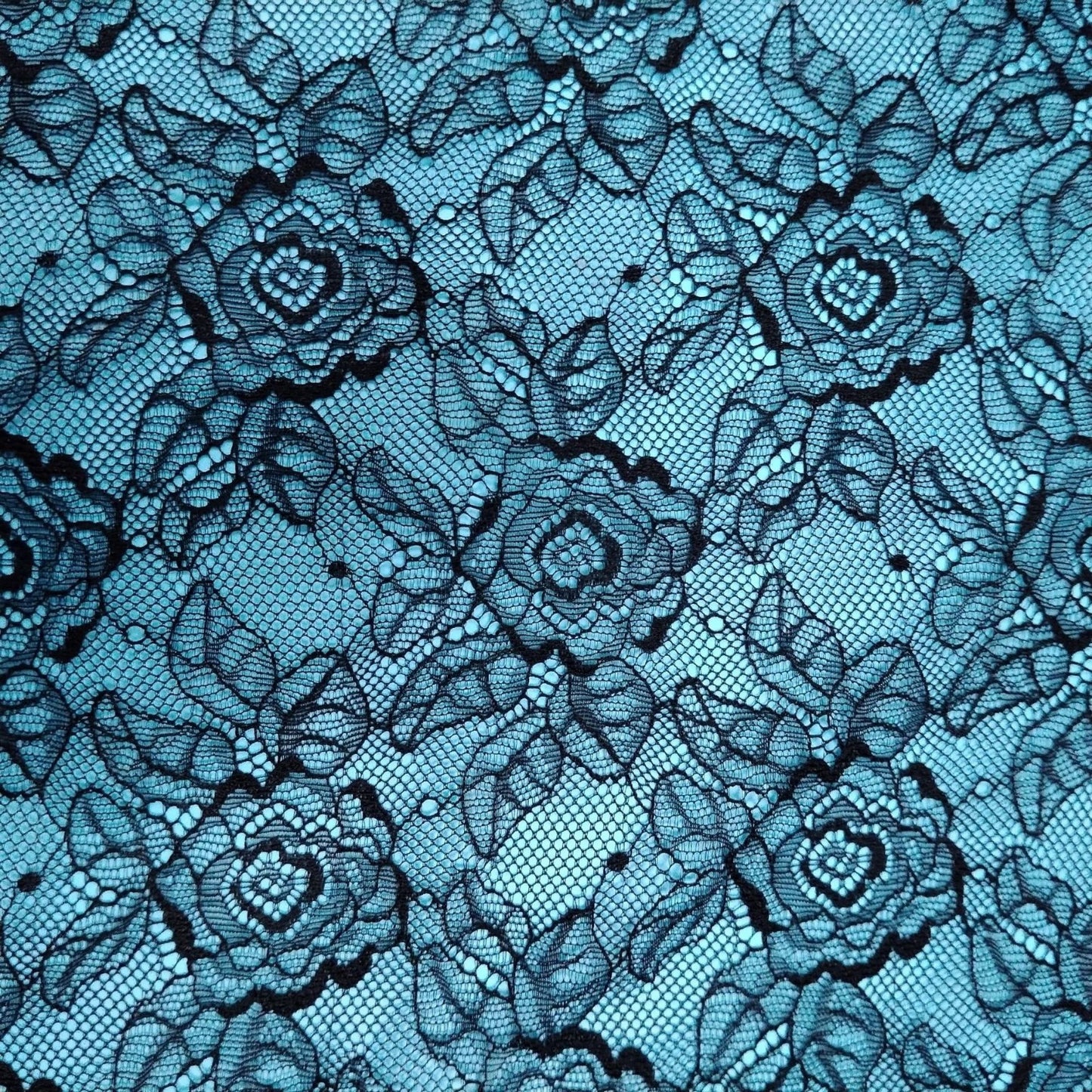 freedombeauty|Hot-Selling Nylon Lace Fabric Elegant Soft Small Rose Dot Lace Close-Fitting Fabric Cuff Hollow Thin Style