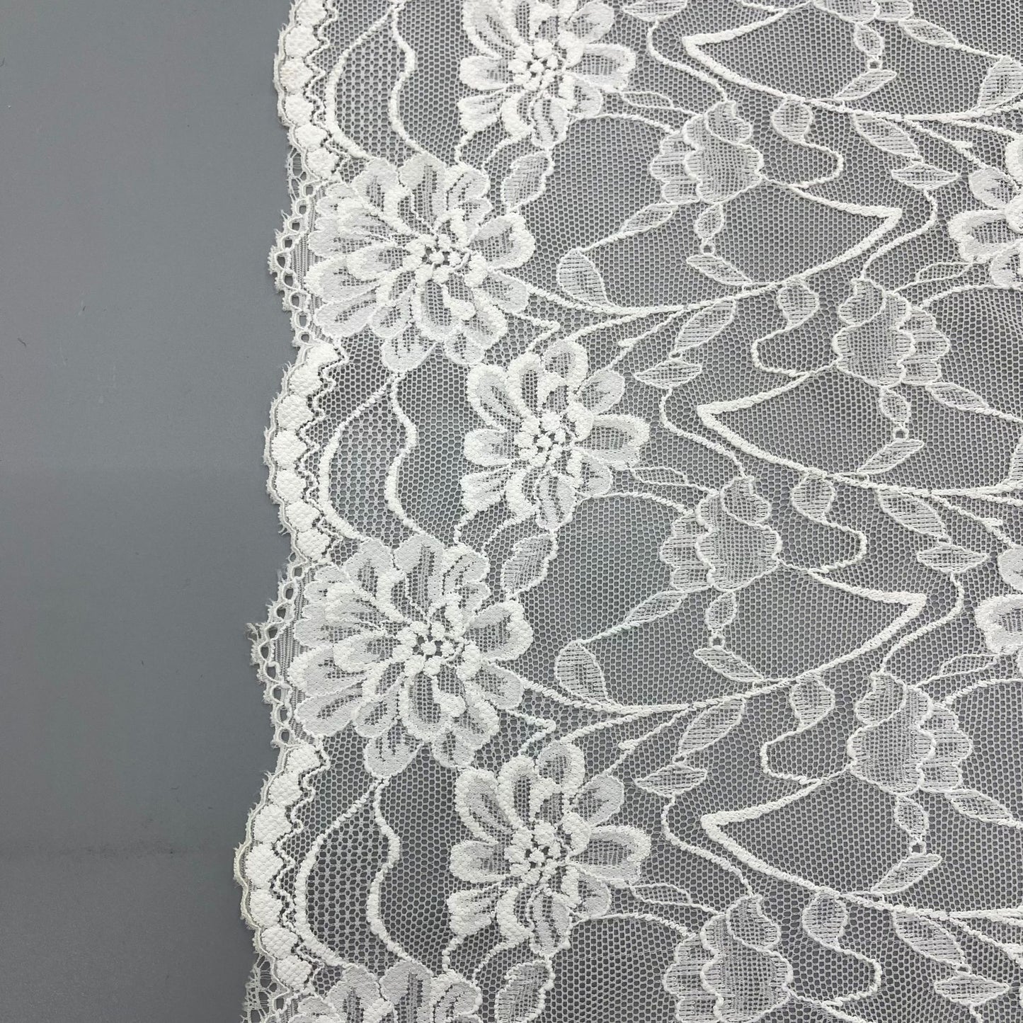 freedombeauty|22cm Exquisite White Nylon Elastic Lace Trim Wedding Dress Handmade Accessories Hollow Design Clothing Lace