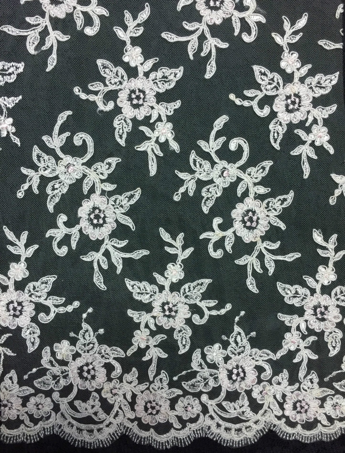 Freedombeauty | Supply Heavy Industry Computer Embroidery Lace Fabric Wedding Dress Fashion Accessories Can Be Beaded with Concave Piece