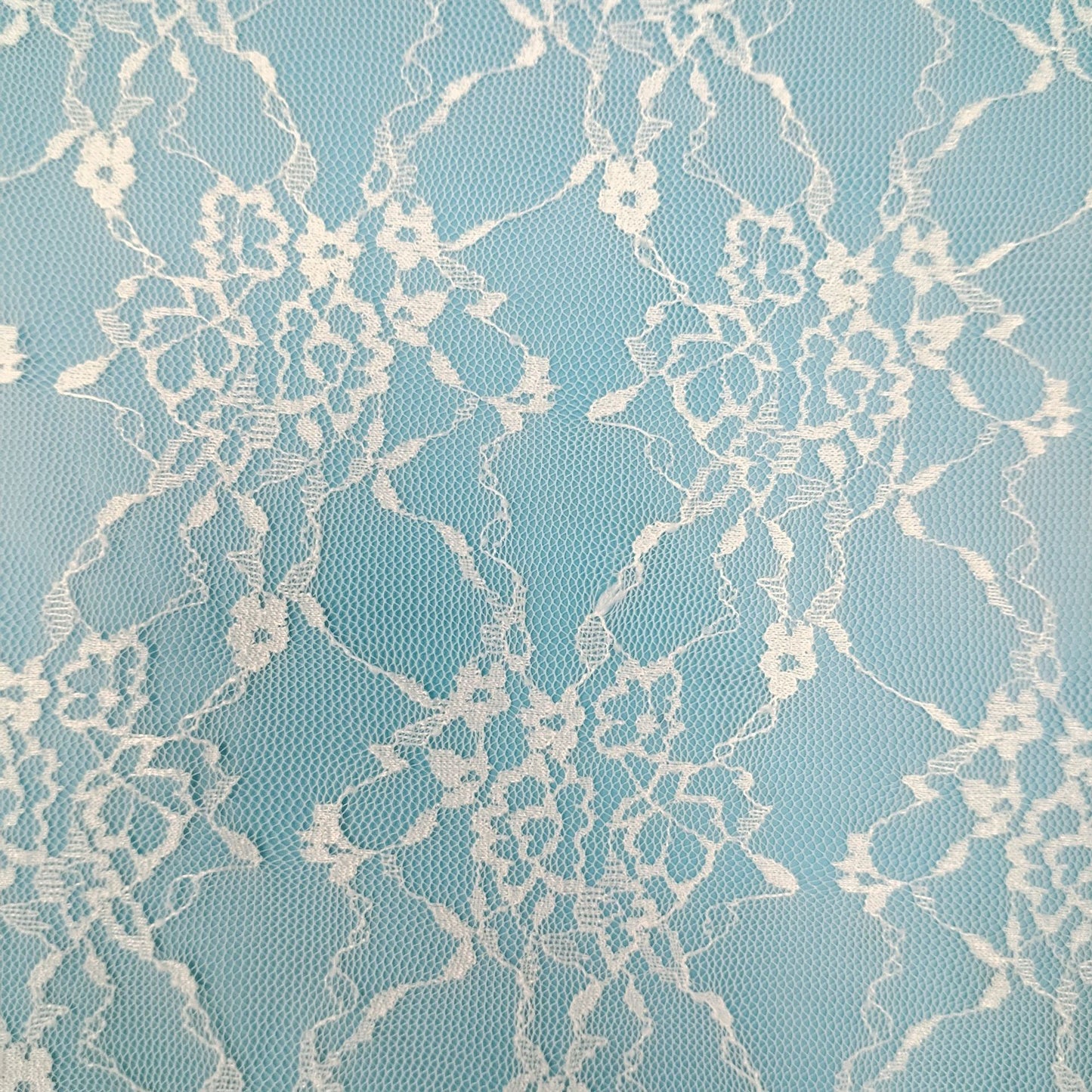 freedombeauty|Connected Small Flower Curve Elastic Lace Fabric Mesh Lace Trim Hollow Mesh Sexy Mesh Fabric