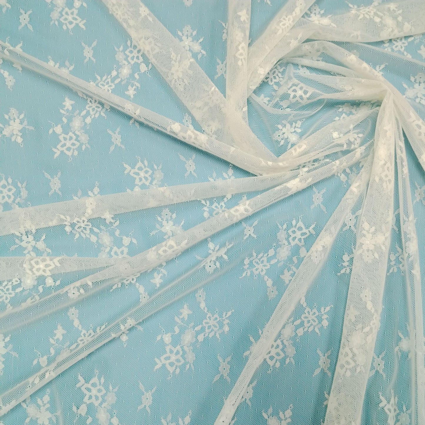 freedombeauty|Lace Fabric Thread Cutting Elastic Small Flower Base Dress Underwear Soft Skin-Friendly Elastic Fabric