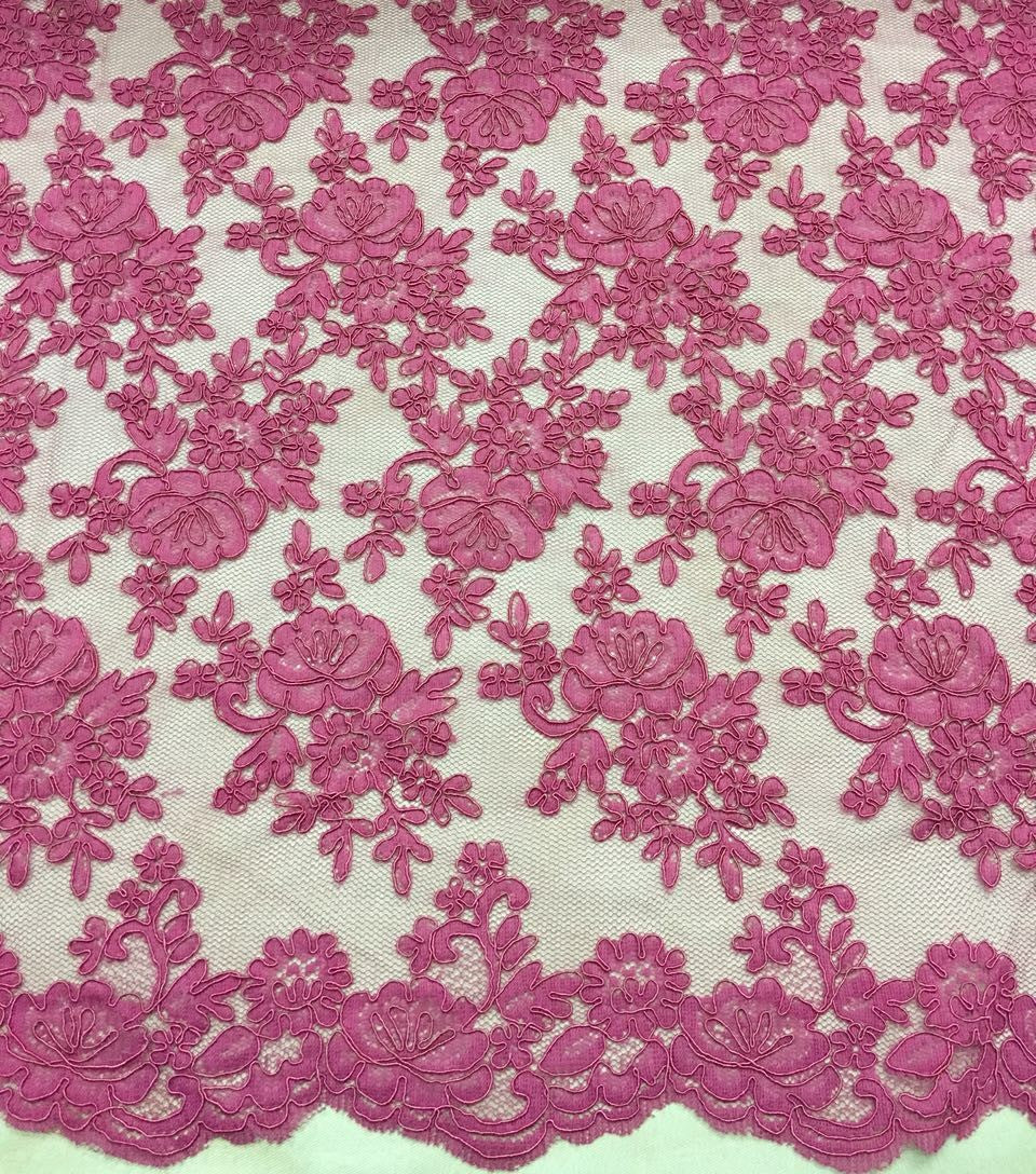 Freedombeauty | Supply Car Strand Lace Veil Skirt Lace Accessories Three-Dimensional Bone Thread Lace Fabric Wedding Dress Fabric