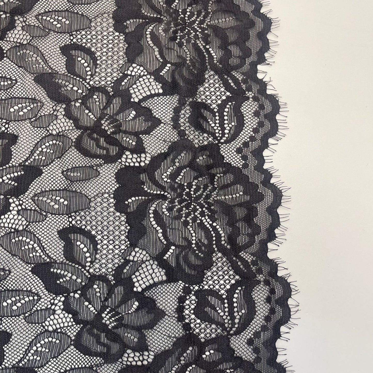 freedombeauty|30CM Elastic Eyelash Elastic Lace Trim for Lingerie, Underwear, Women's Dresses, Clothing, Curtains Elastic Lace Fabric