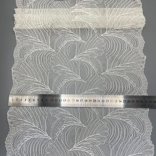 freedombeauty|33CM Nylon Elastic Lace Trim Wedding Dress Underwear Accessories DIY Handmade Lace Trim