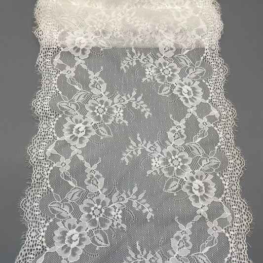 freedombeauty|23CM Elastic Eyelash French Lace Trim Clothing Lingerie Accessories DIY Wedding Dress Decoration