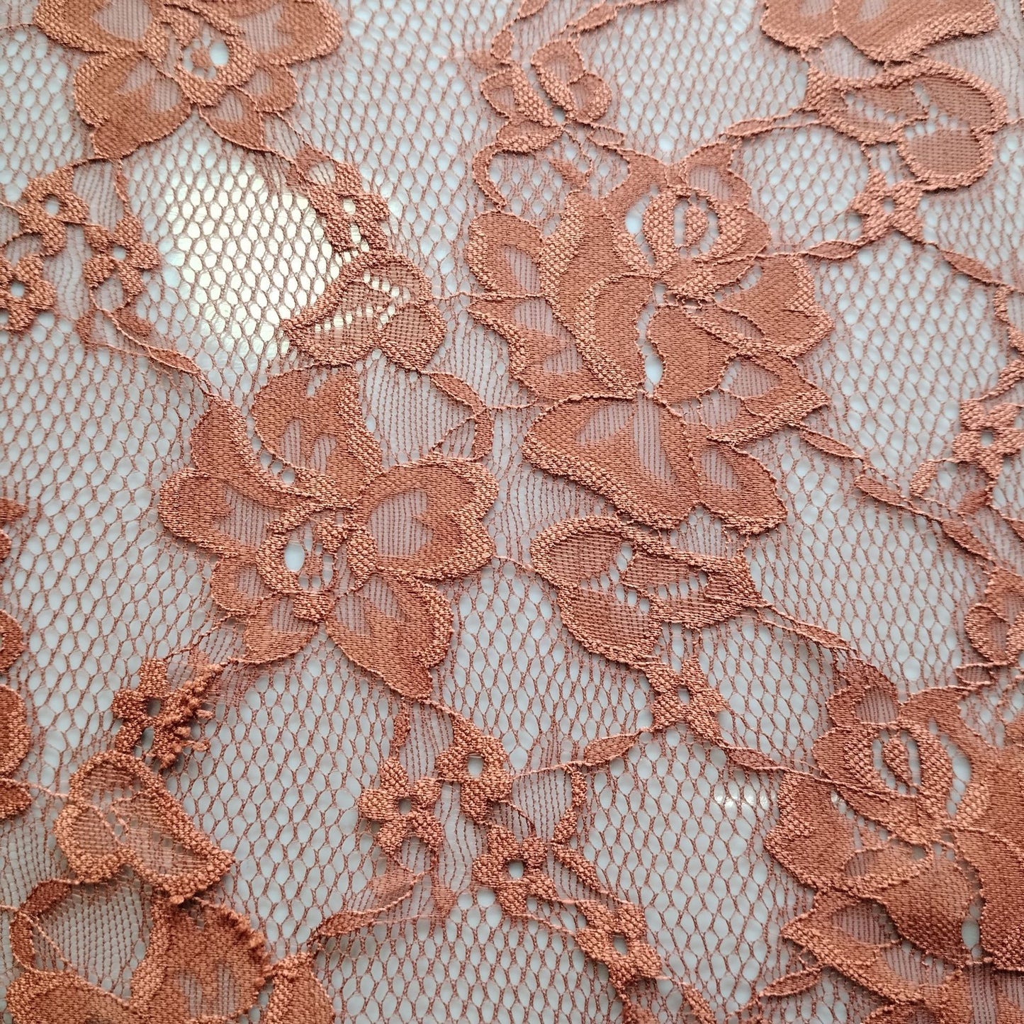 freedombeauty|New Nylon Lace Fabric Lightweight Soft Skin-friendly Double-sided Stretch Connected Rose Flower Women's Base Layer Underwear Fabric