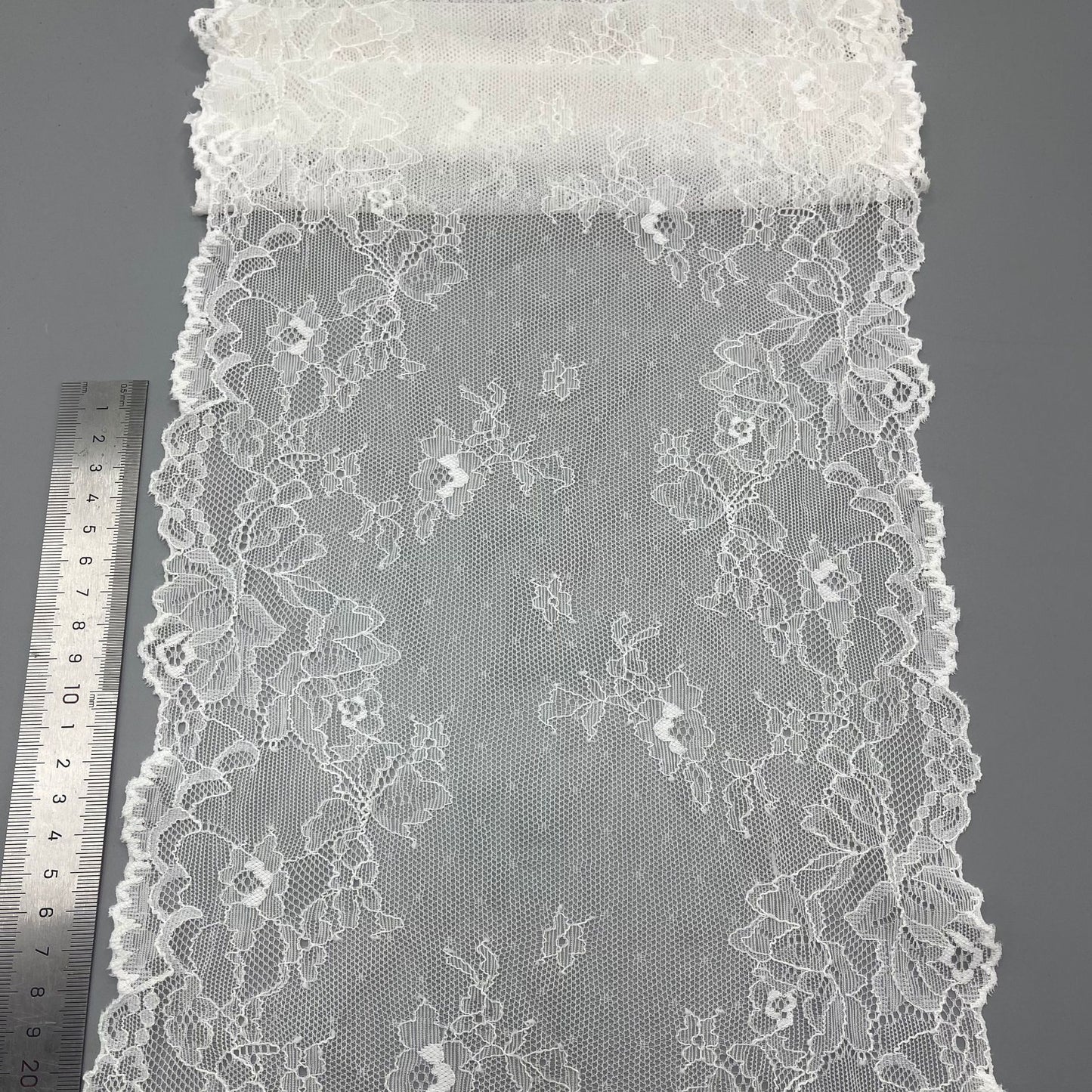 freedombeauty|24CM Elastic Lace Trim for Lingerie, Underwear, Women's Skirts, Clothing, Curtains, Elastic Lace Fabric