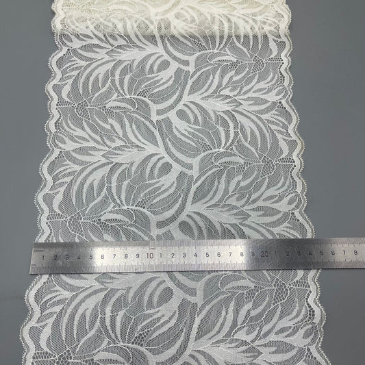 freedombeauty|24CM Hollow Lace Trim White Wedding Dress Lace Nylon Decoration Clothing Accessories