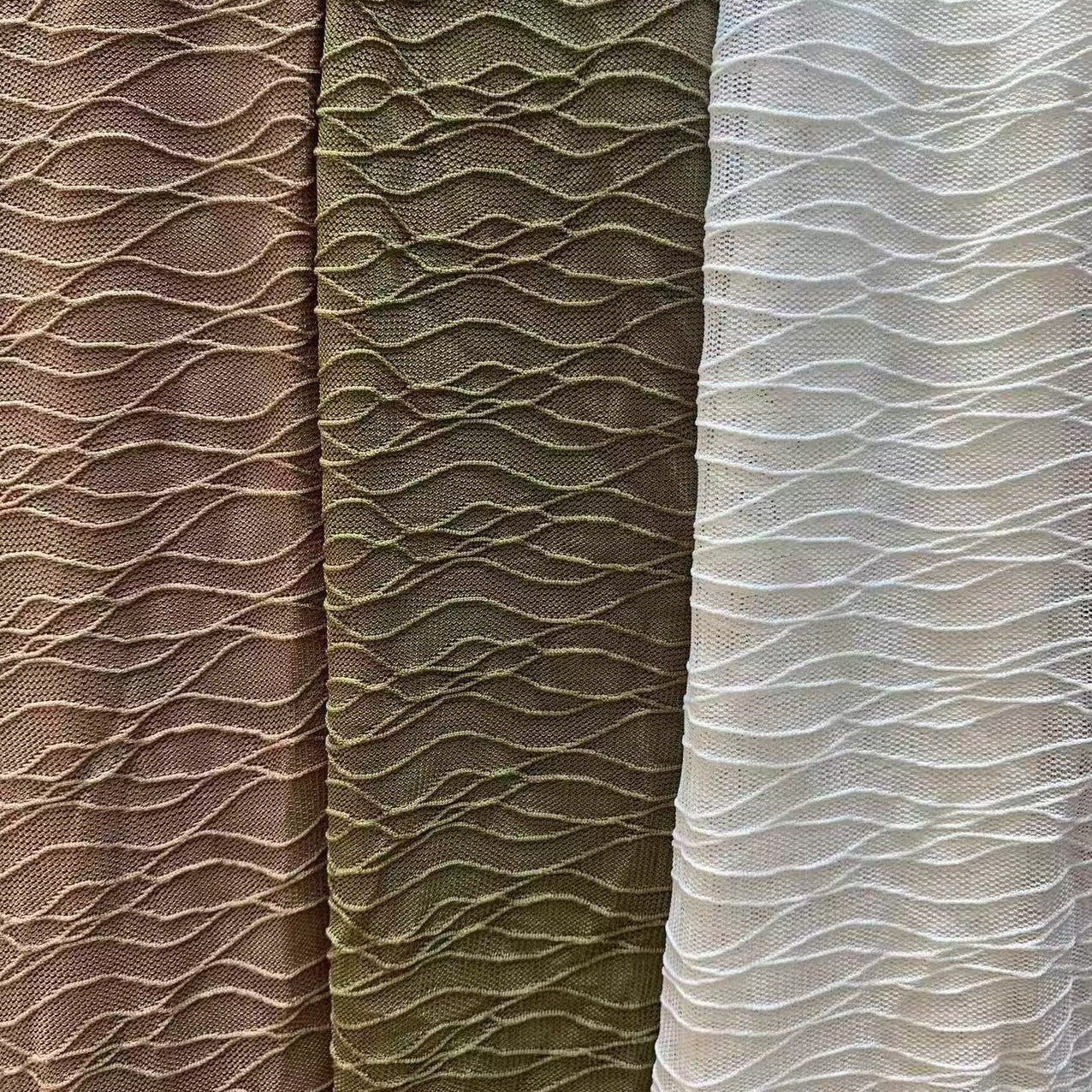 freedombeauty|Wave Line Thin Strips New Nylon Eyelash Fabric Lace T-Shirt Clothing Wedding Dress Children's Skirt Lace Full High-End Skirt