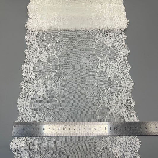 freedombeauty|24CM High-end Wavy Lace Trim Wedding Dress Lingerie Clothing Accessories DIY Collaboration