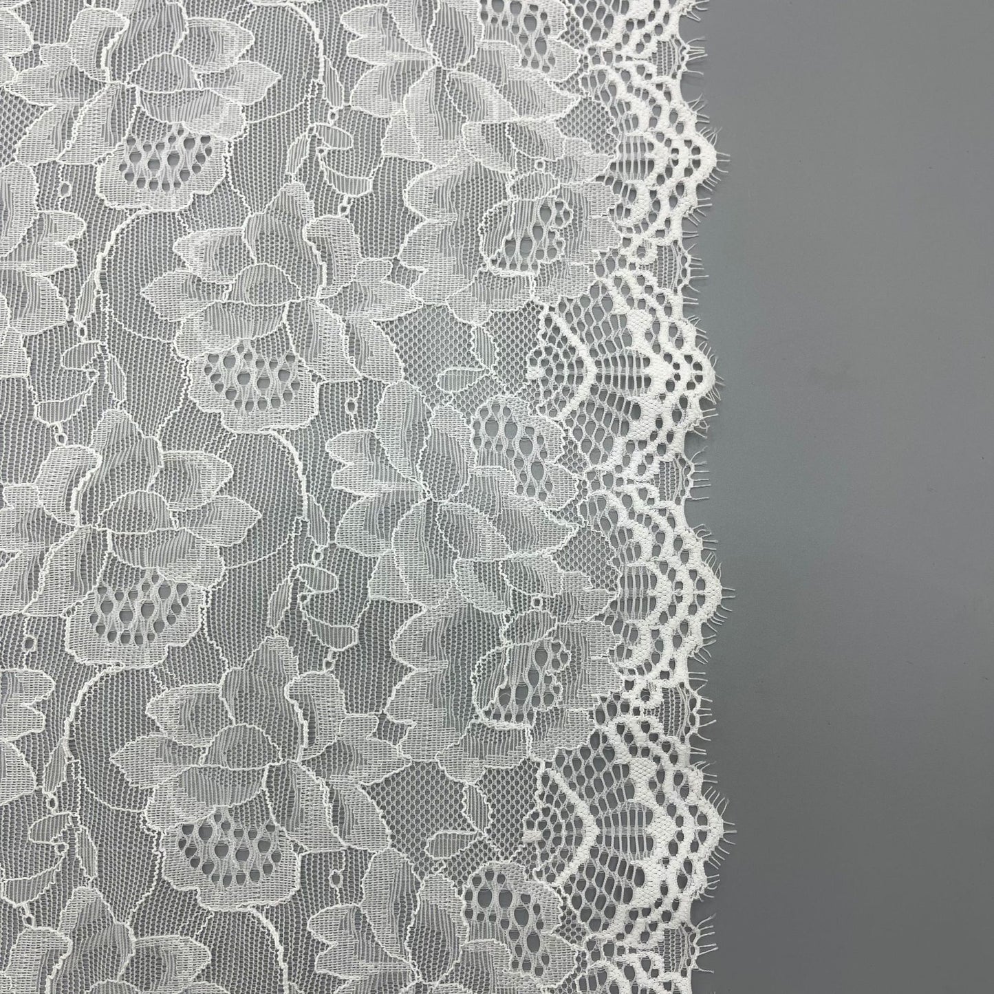 freedombeauty|22cm Elastic Eyelash French Water-Soluble Lace Trim Clothing Wedding Dress Accessories DIY Decoration