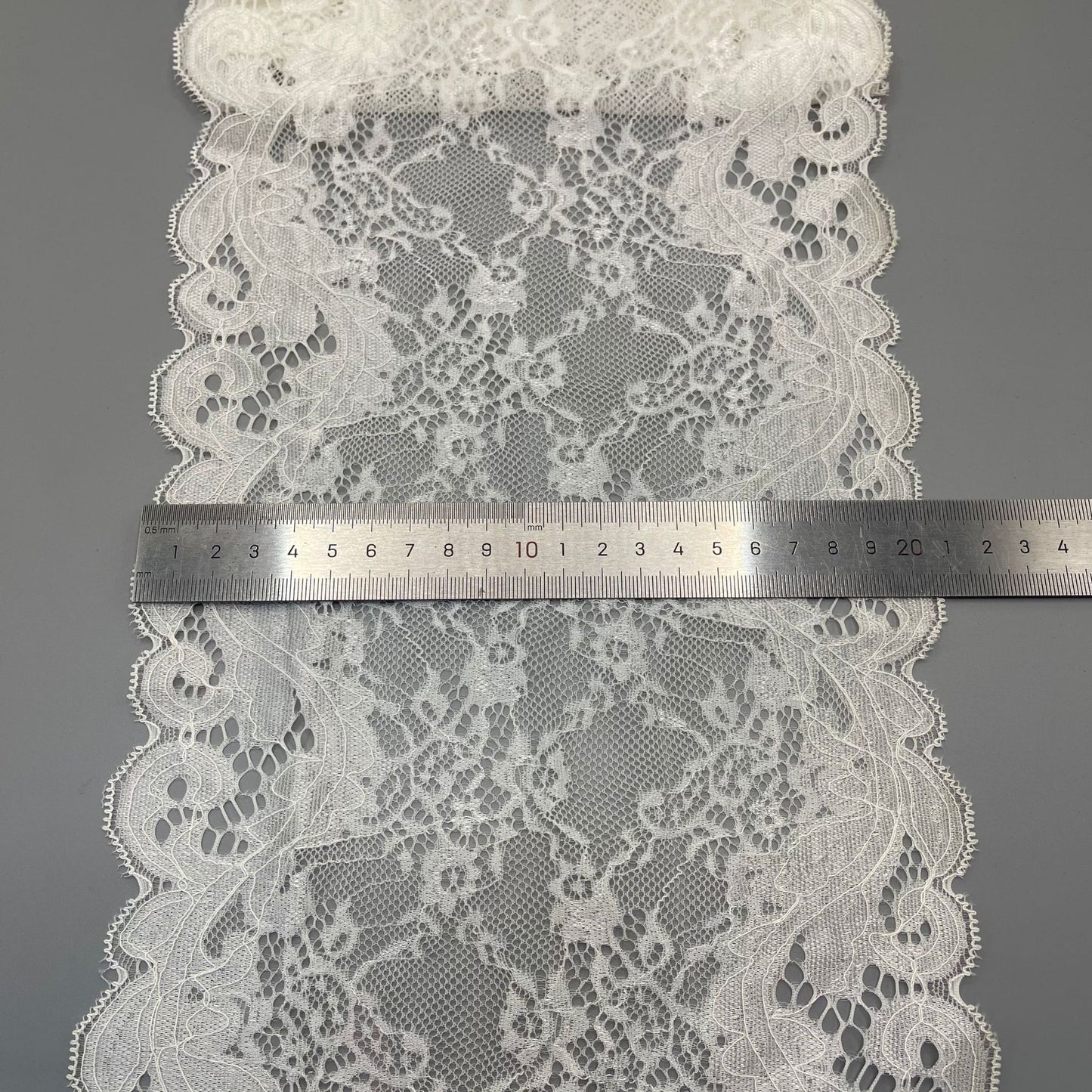 freedombeauty|20CM Knitted Stretch Lace Trim Nylon Soft Lace Trim Home Textile Lingerie Accessories