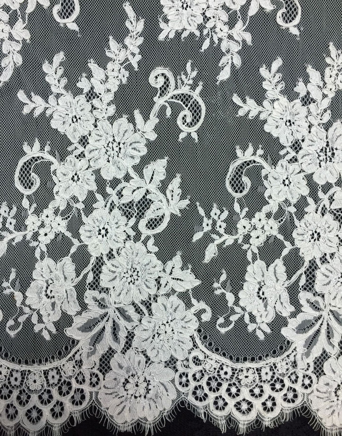 Freedombeauty | Supply in Stock Strands Lace Shell Fabric Wedding Dress Accessories White 3 M