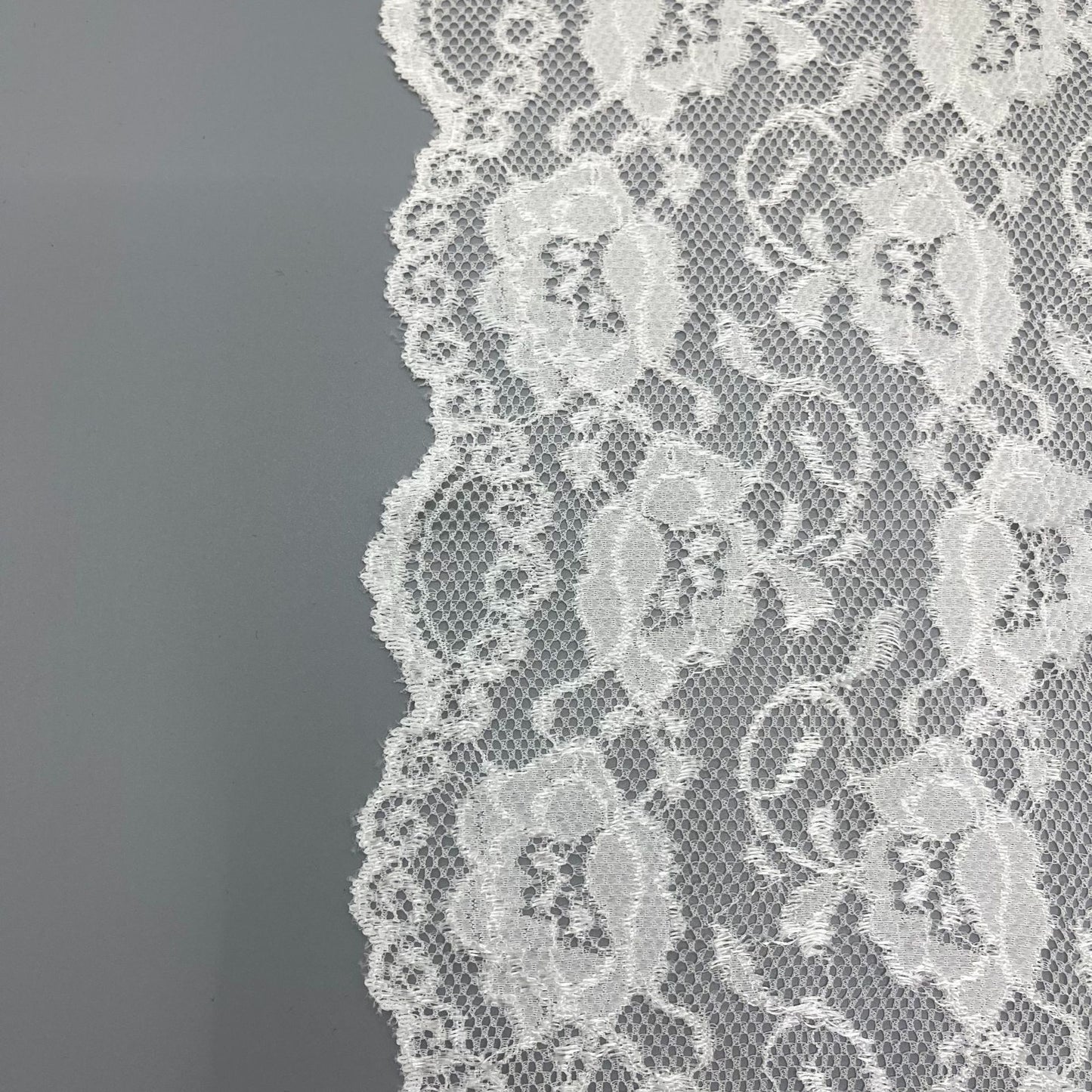 freedombeauty|19CM Wedding Dress Accessories High-Quality White Nylon Elastic Lace Hollow Trim Handmade