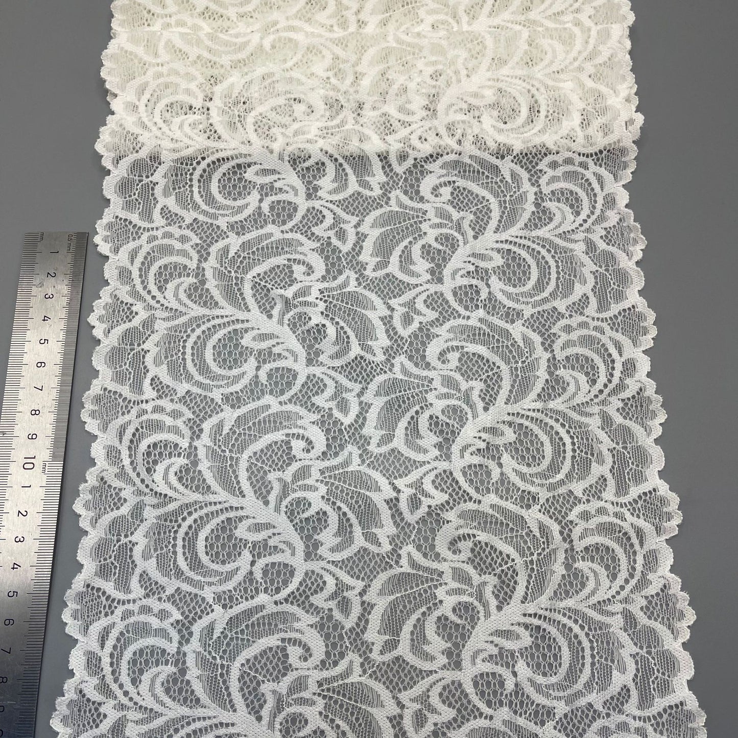 freedombeauty|23CM Elastic Wave Lace Trim for Lingerie Wedding Dress Accessories DIY Clothing Decoration