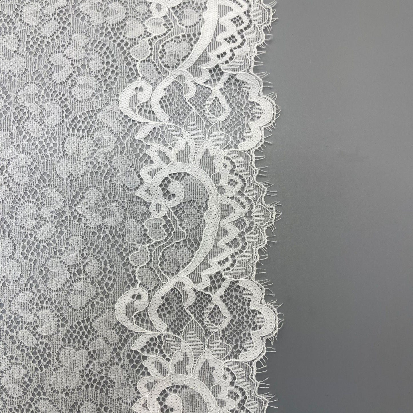 freedombeauty|20cm Elastic Eyelash French Wave Lace Trim Wedding Dress Lingerie Clothing Accessories DIY Decoration