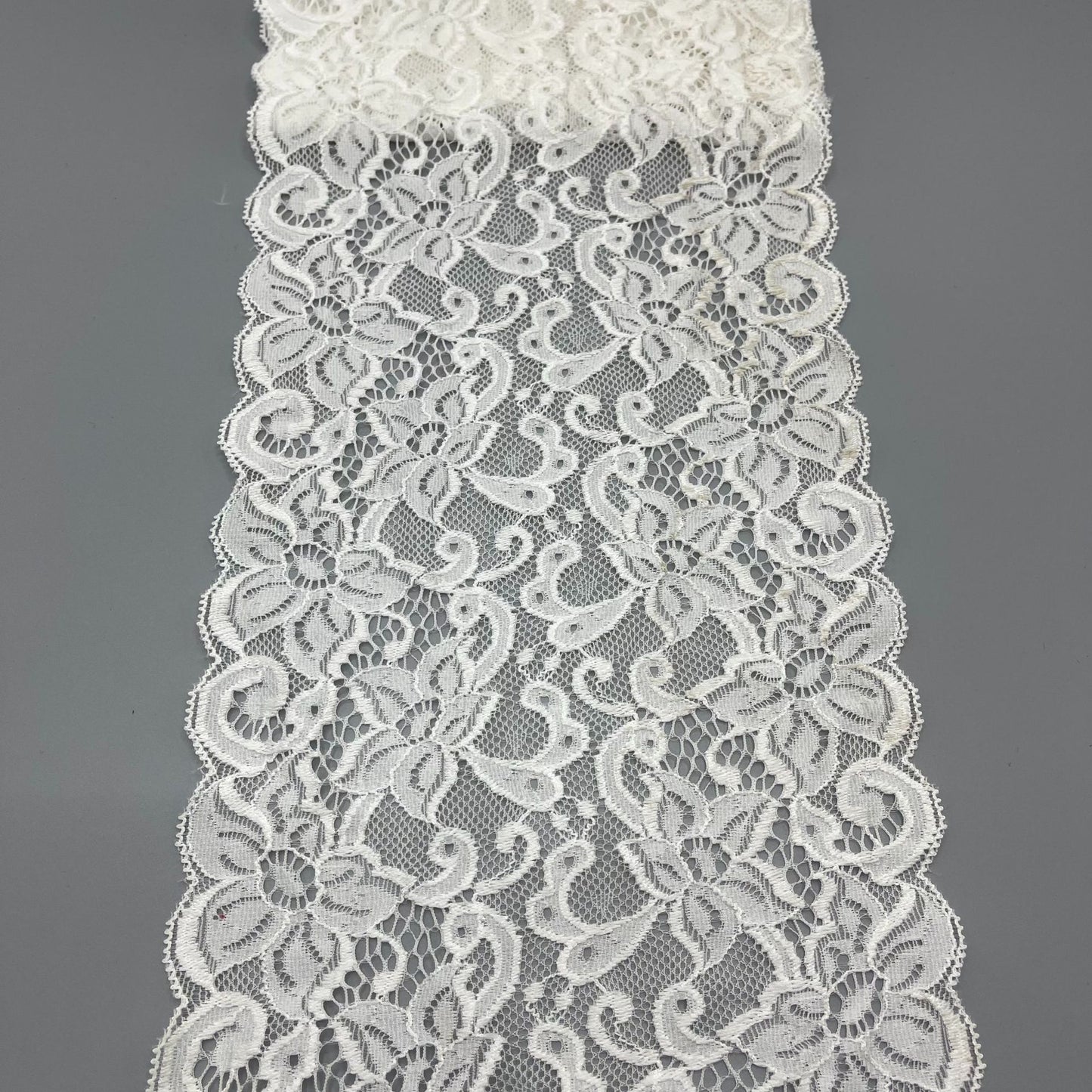 freedombeauty|18cm In Stock Direct Sale Nylon Spandex Lace Fabric for Women's Dresses and Children's Clothing Lace Trim Fabric