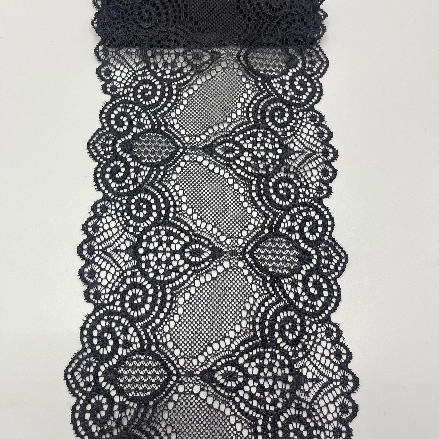 freedombeauty|15cm Wedding Dress Accessories High-Quality White Nylon Lace Hollow Embroidery Handmade Embroidery