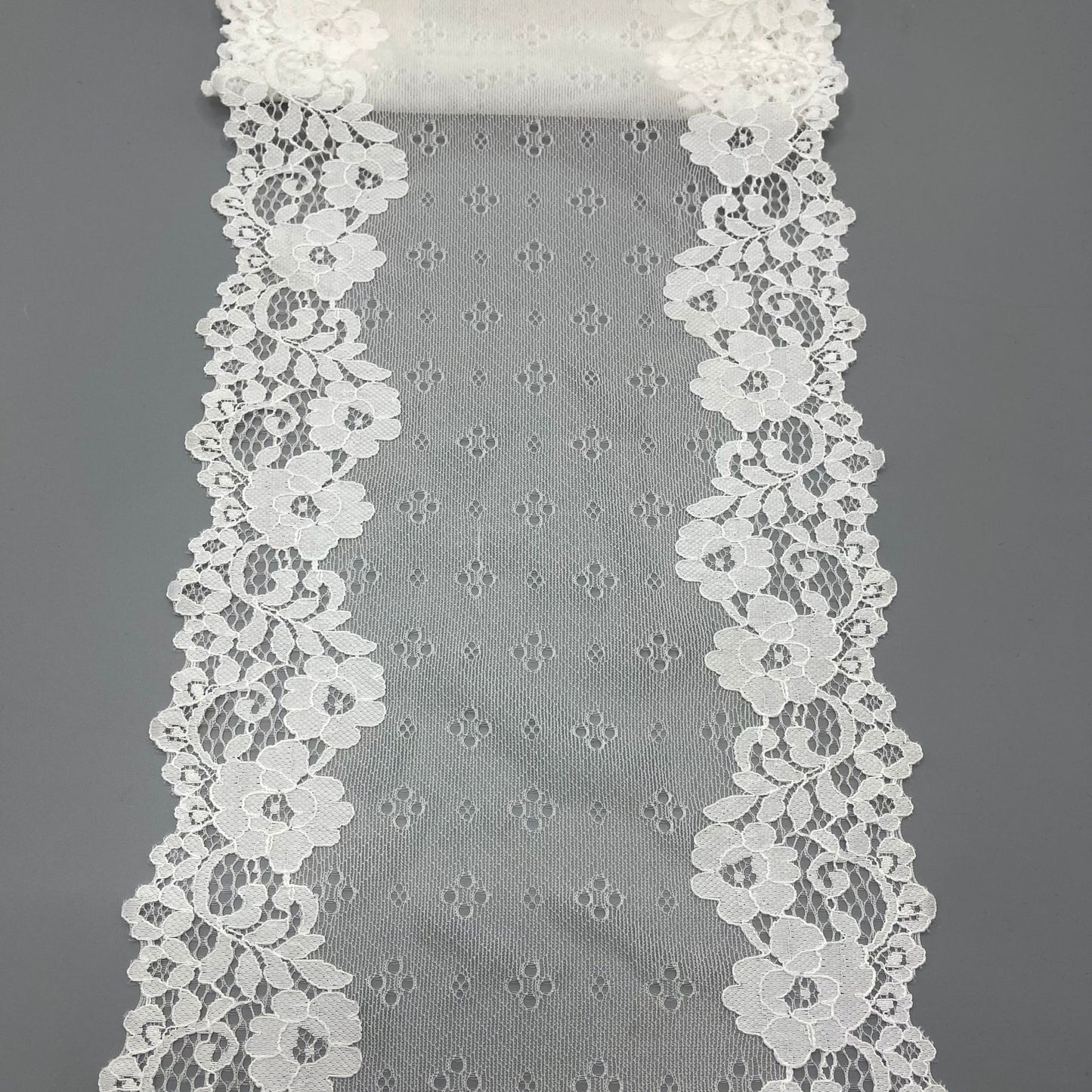freedombeauty|20CM Soft Nylon Spandex Black and White Sock Decoration Elastic Lace Trim