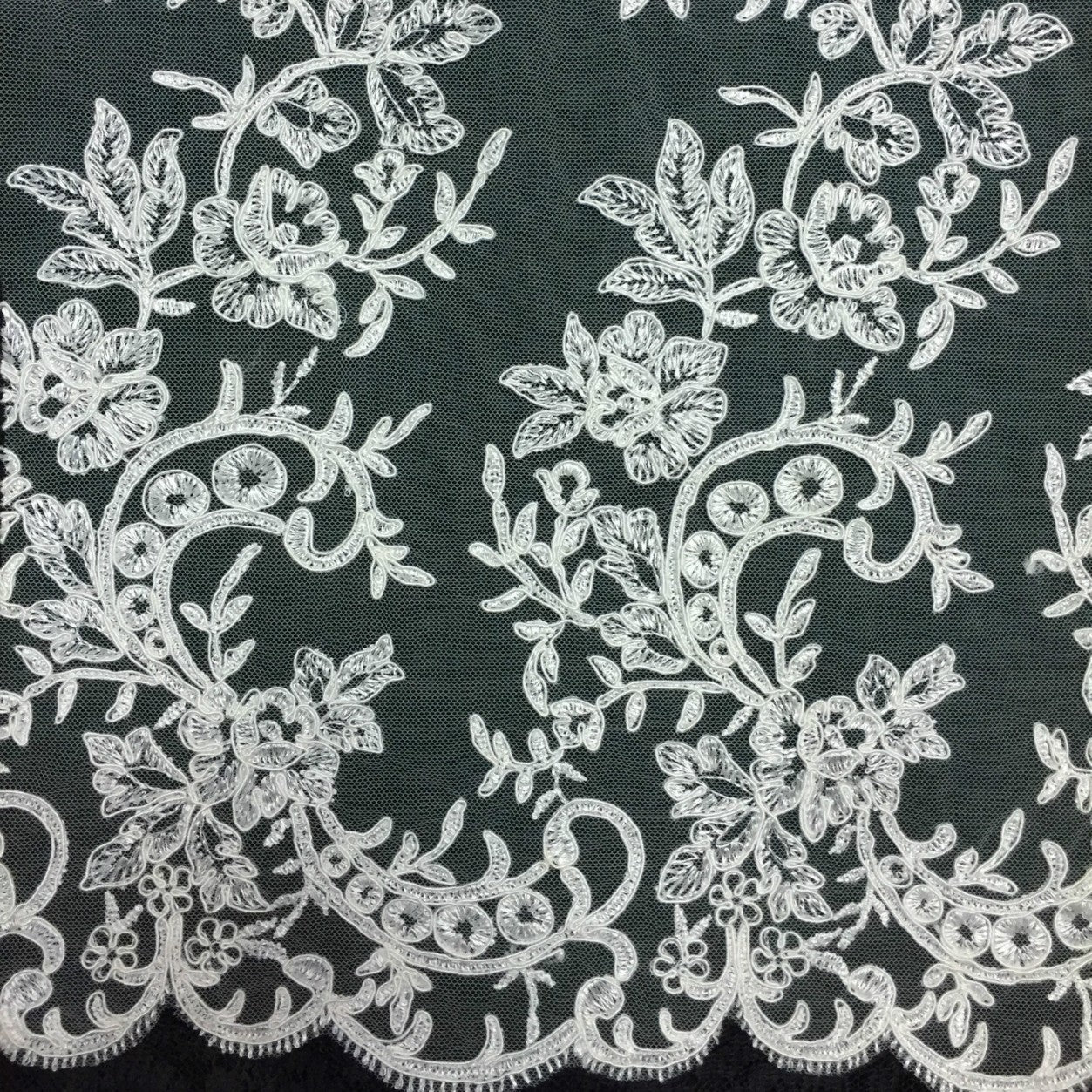 Freedombeauty | Direct Selling Car Bone Lace Veil Skirt Lace Accessories Three-Dimensional Bone Lace Fabric Wedding Dress Fabric