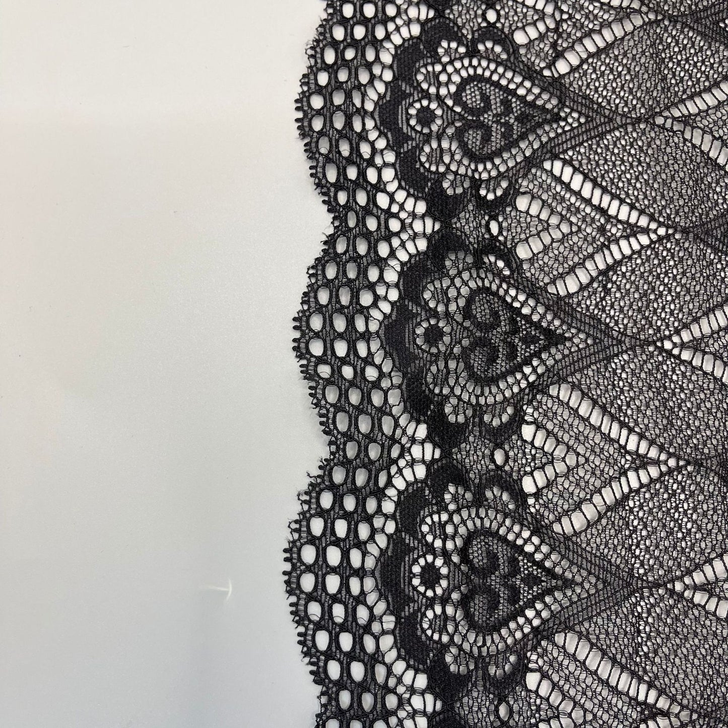 freedombeauty|18CM Lace Trim Rose Shape Elastic Lace Trim Dense Pressed Yarn Design Wedding Dress Accessories