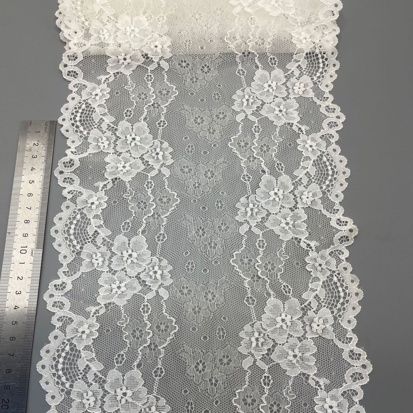 freedombeauty | 21CM Wavy Elastic Lace Trim for Clothing Lingerie Accessories DIY Wedding Dress Decoration