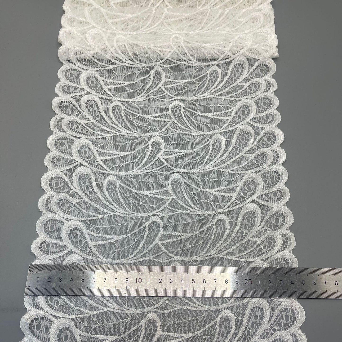 freedombeauty|24CM Underwear Garment Accessories Pure White Elastic Hollow Lace Nylon Lace Trim Accessories Lace