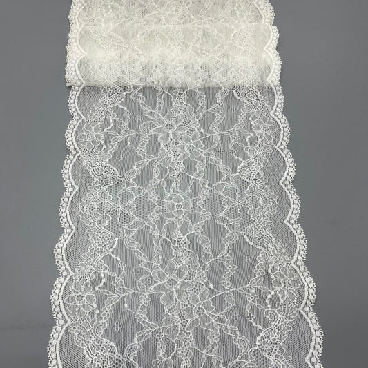 freedombeauty|20CM Wedding Dress Accessories White Nylon Elastic Hollow Lace Trim Panty Lace E-commerce