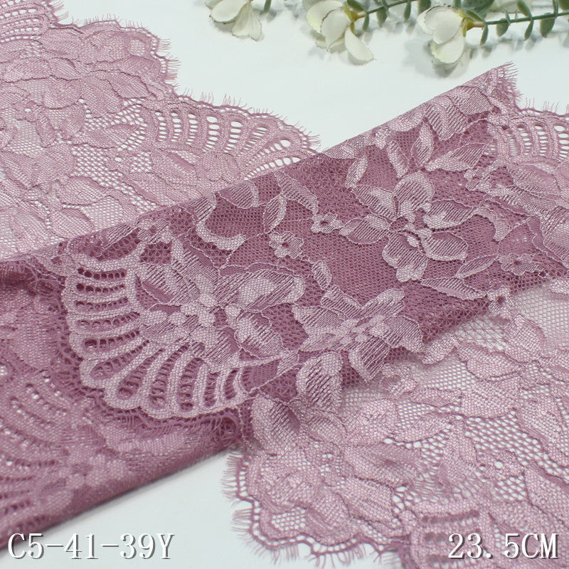 freedombeauty|Three-Color Series Car Thread Retro Full Floral Elastic Eyelash Lace Soft Performance Costume Lace Accessories