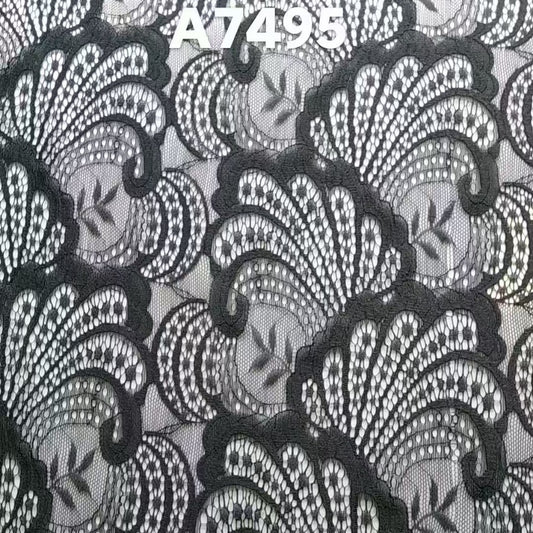 freedombeauty|Nylon Lace Fabric Dot Hollow Mesh Elastic Full Wedding Dress Base Children's Dress Decoration Pocket T