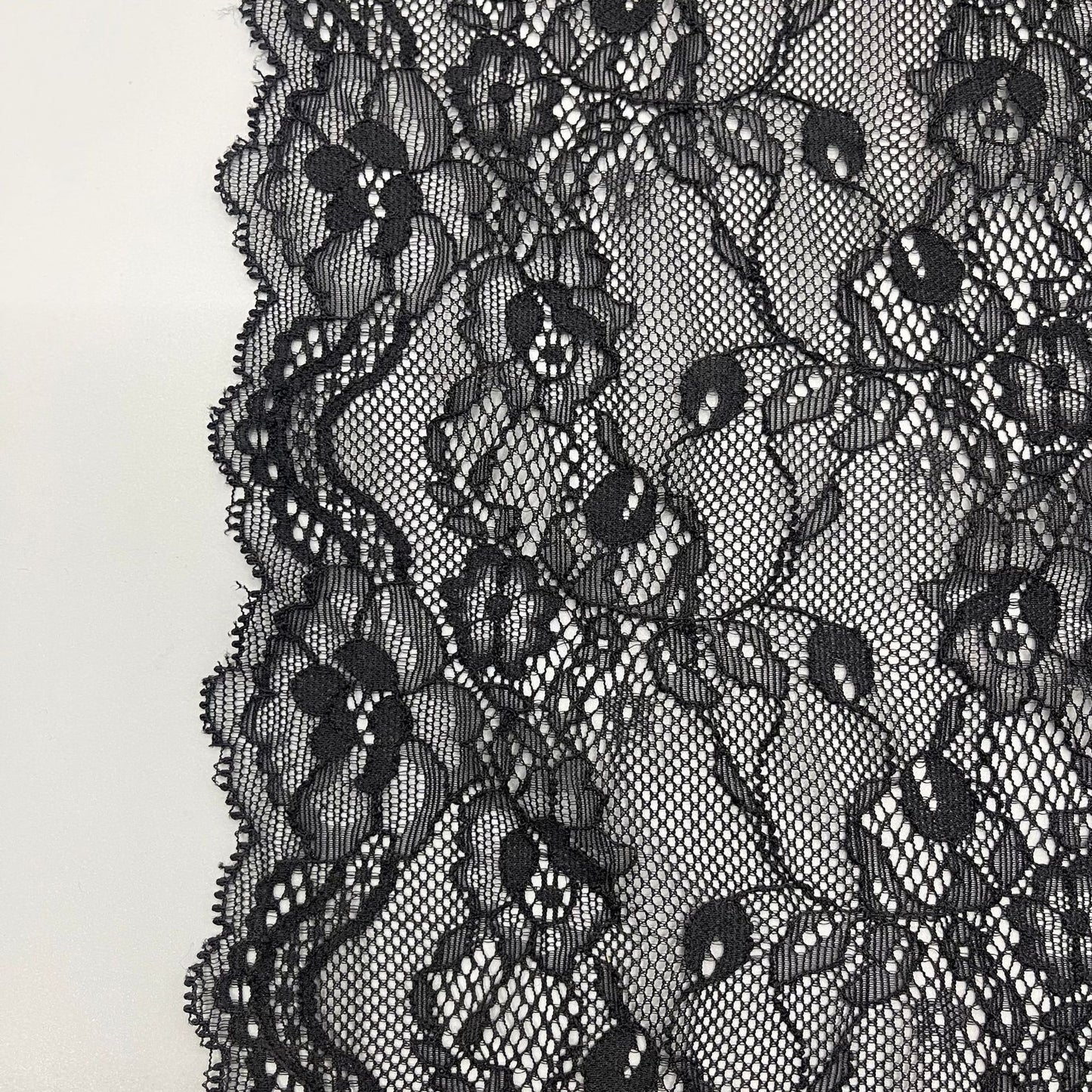 freedombeauty|18CM Elastic Lace Trim Nylon Lace Wedding Dress Decoration Fabric Accessories