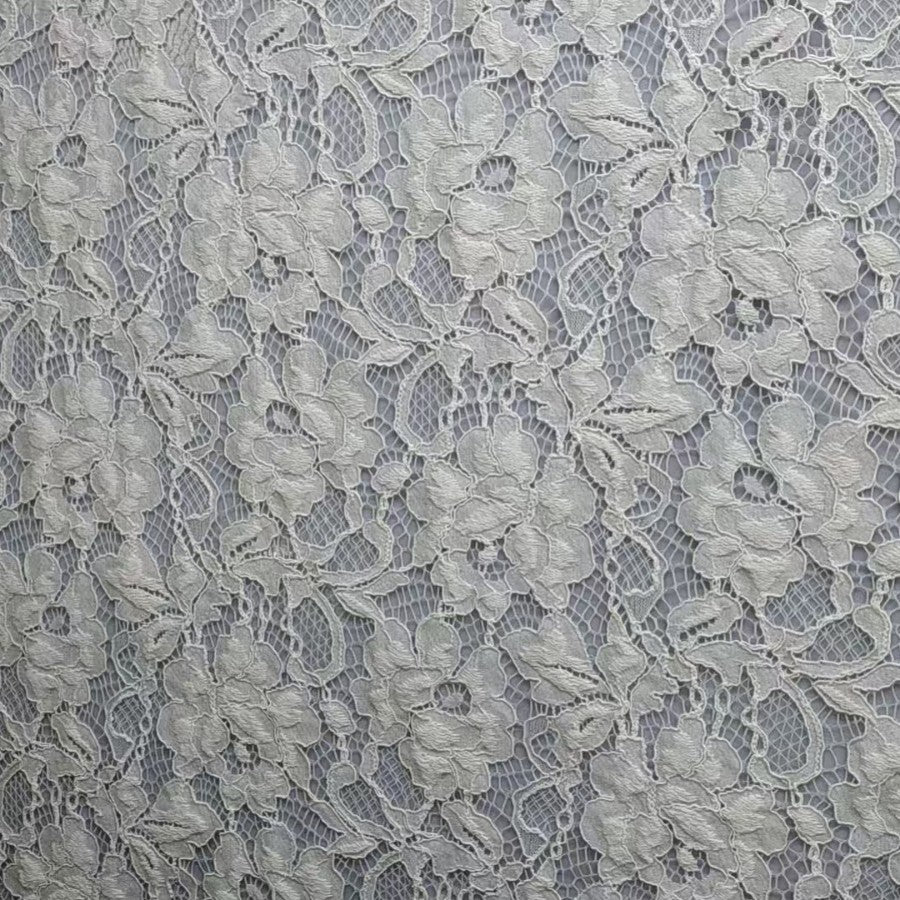 freedombeauty|Nylon Cotton Wave Lace Fabric Width 150 Pressed Yarn Flower High Quality Classic Style Clothing Wedding Dress Accessories