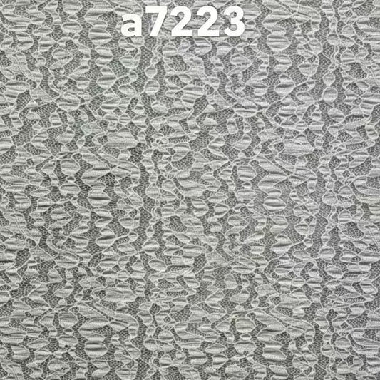 freedombeauty|Bubble Fabric Nylon Lace Fabric Thin Striped Floral Lace Fabric Base Women's Clothing Dress Lace Accessories Fabric