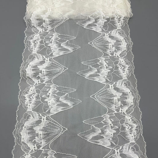 freedombeauty|21CM Water-Soluble Lace Milk Silk Polyester Silk Embroidery Fabric Women's Dress Lace Trim