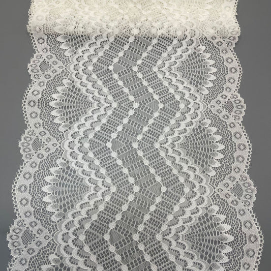 freedombeauty|18CM Lingerie Wedding Dress Accessories High-Quality Nylon Elastic Lace Hollow Trim