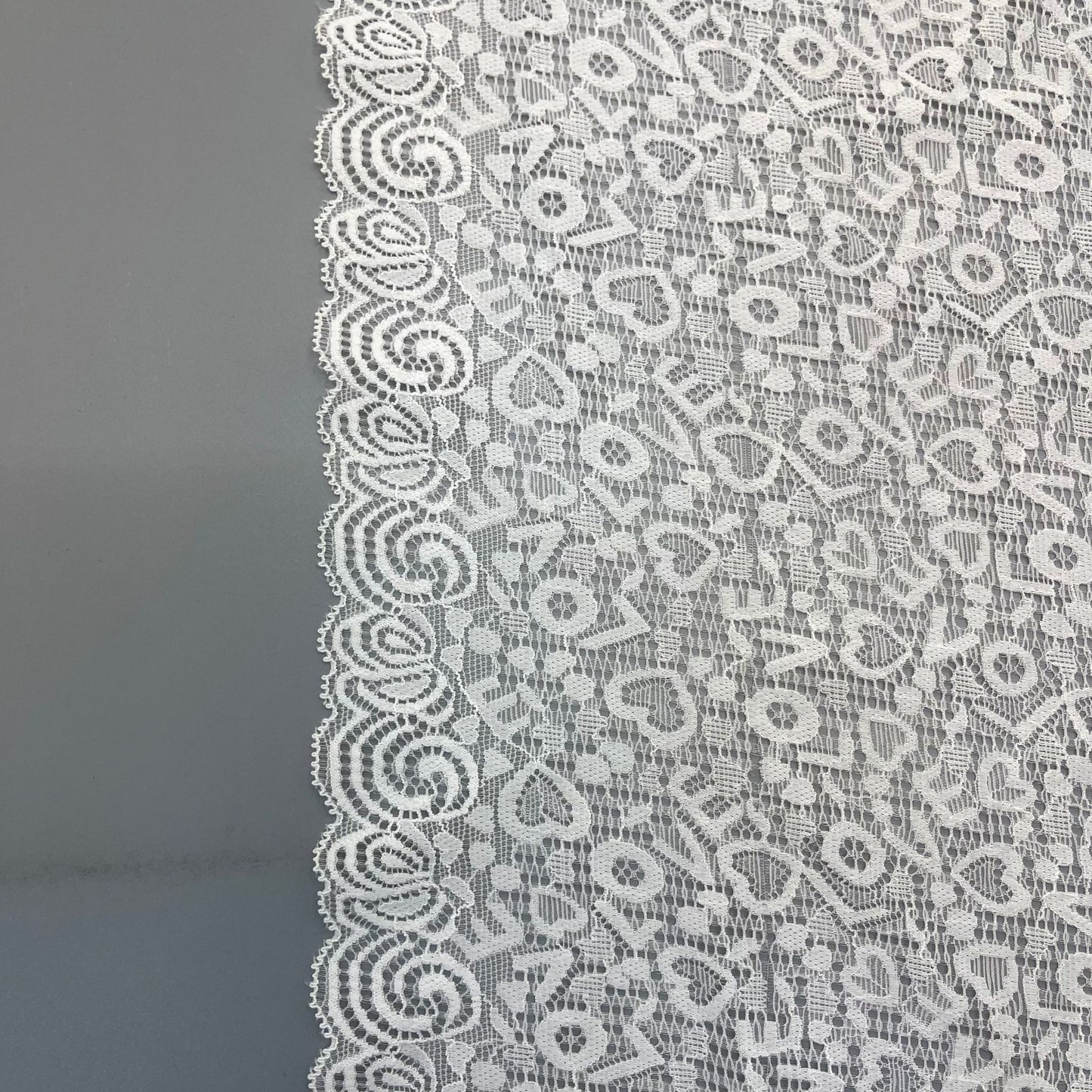 freedombeauty|23CM Elastic Lace Trim White Wedding Dress Hollow Lace Nylon