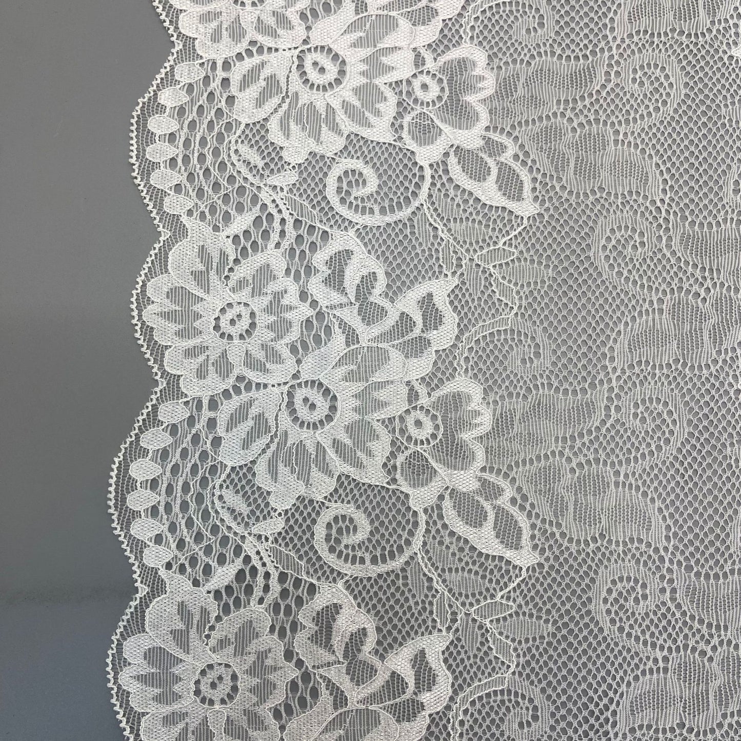 freedombeauty|29CM White Wedding Dress Lace Trim Elastic Hollow Lace Nylon Design DIY Lace