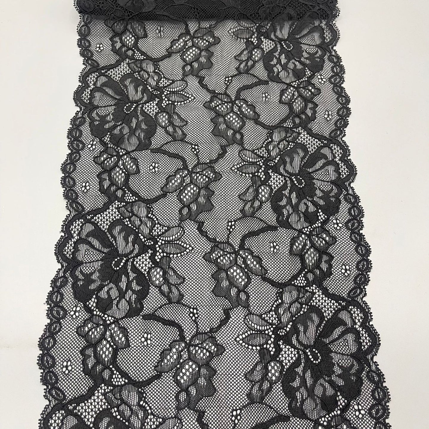 freedombeauty|22cm Wedding Dress Accessories High-Quality White Nylon Elastic Lace Hollow Trim Handmade