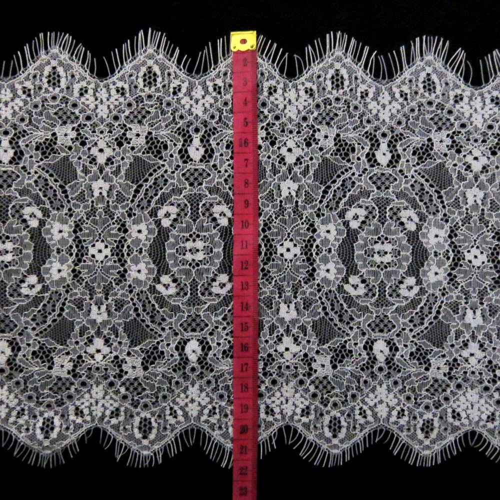 FREEDOMBEAUTY | Bra lace fabric, underwear lace 21.5cm eyelash lace, wavy lace raschel lace