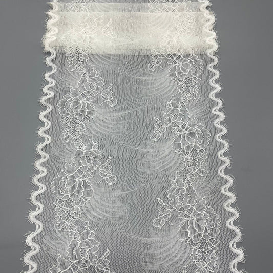 freedombeauty|21CM Elastic Eyelash French Elastic Lace Trim Wedding Dress Lingerie Accessories DIY Clothing Decoration