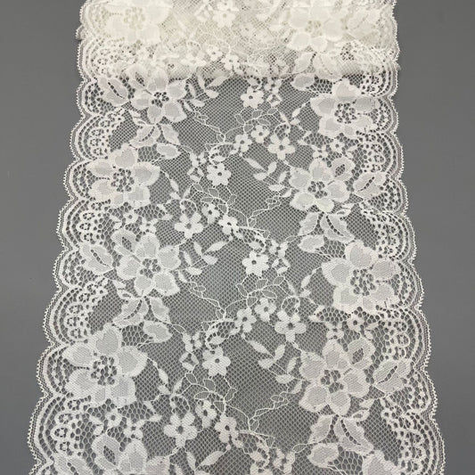 freedombeauty|21CM Nylon Lace Trim Peony Flower Hollow Lace DIY Wedding Dress Home Textile Accessories