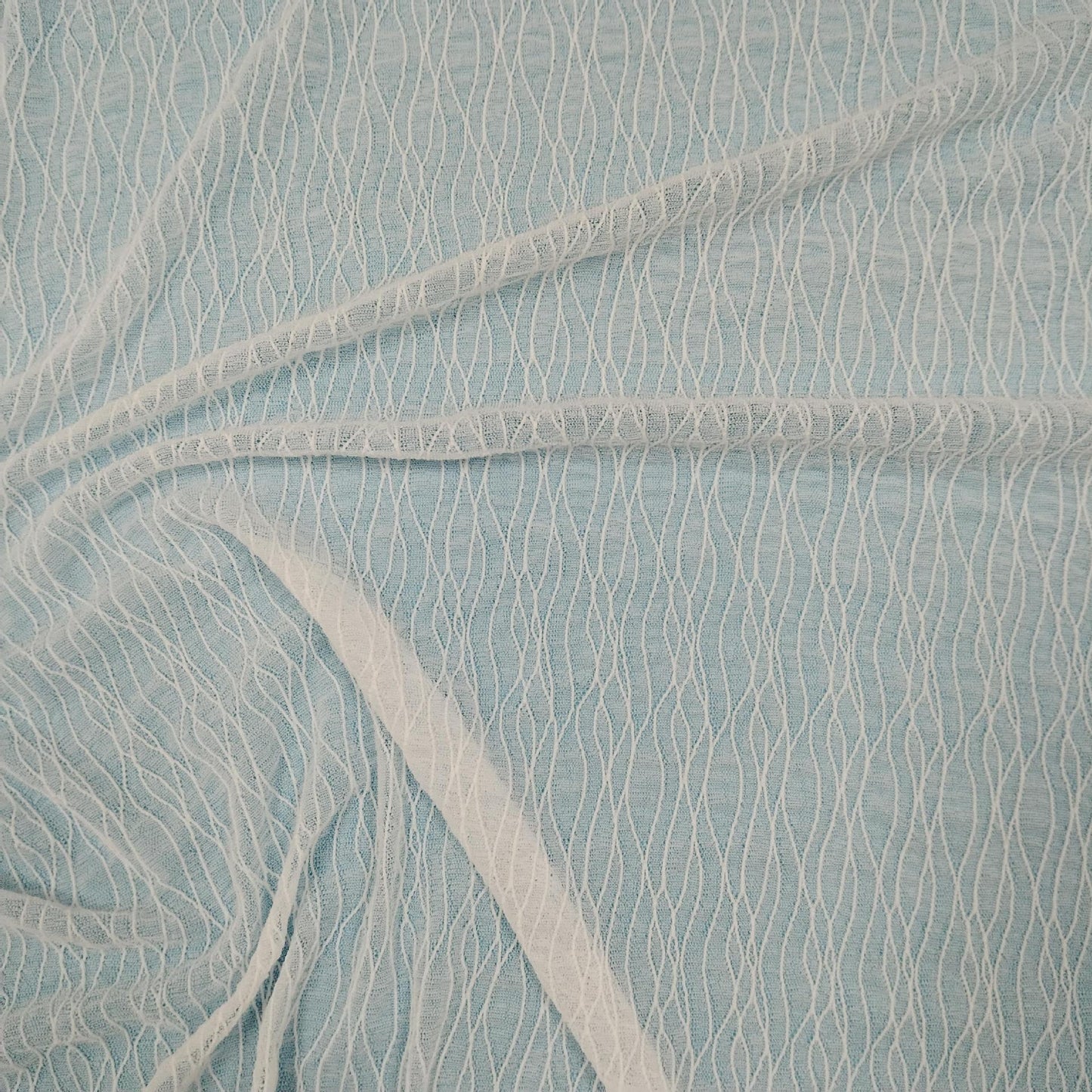 freedombeauty|Hot-Selling In-Stock Wavy Nylon Small Strip Lace Fabric for Women's Base Layer, Pajamas, Dresses, and Lace Trim